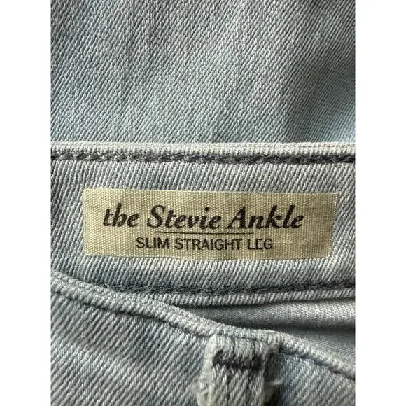 AG Adriano Goldschmied Women’s Stevie Ankle Slim Straight Leg Jeans Size 29R - Picture 9 of 13